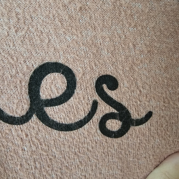 ADORABLE Maternity Hooded Sweater "I Only Make Miracles" Gold Handprints; XL - Picture 4 of 5